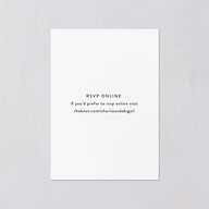 Modern Gallery Wedding Response Cards Pure White Signature Standard