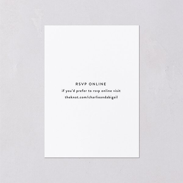 Modern Gallery Wedding Response Cards Pure White Signature Standard