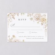 Luxury Floral Archway Wedding Response Cards Dijon Signature Standard