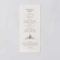 Elegant Mountain Border Wedding Programs Meadow Signature