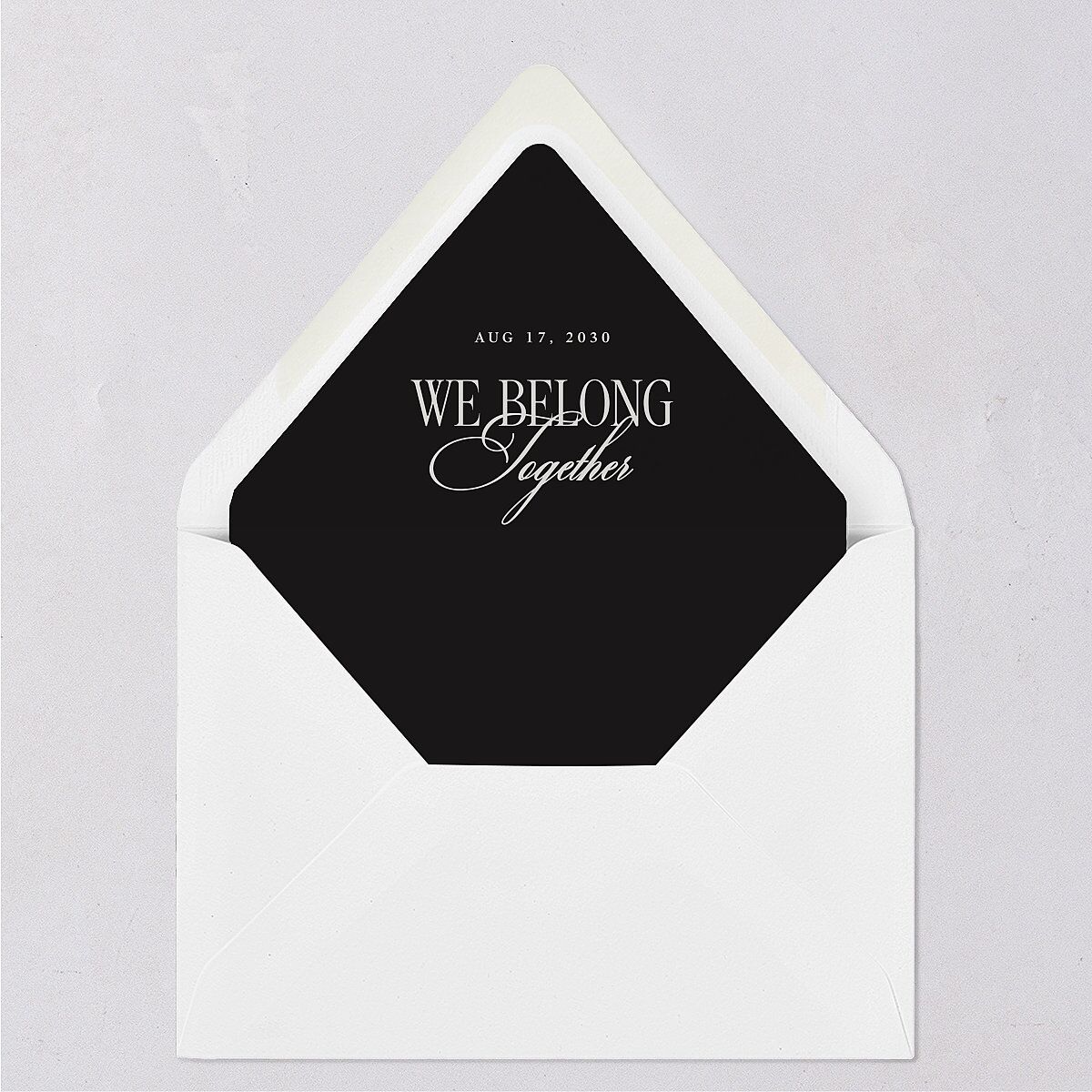 Luxury Editorial Photo Euro Envelope Liners Pure White Luxe