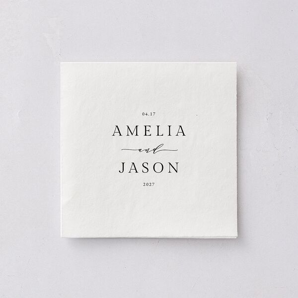 Minimal Floral Cocktail Napkins Ocean Napkin Uncoined