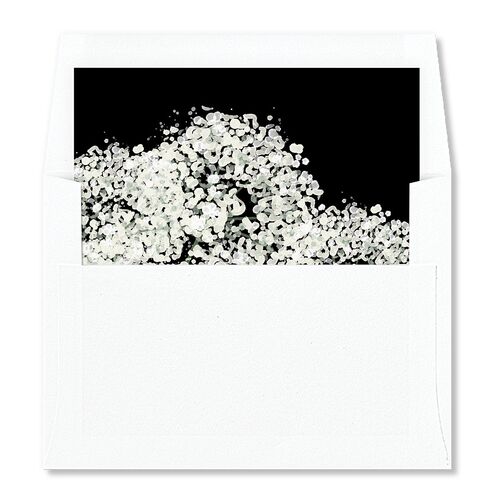 Greenery Accent Envelope Liners Midnight Standard