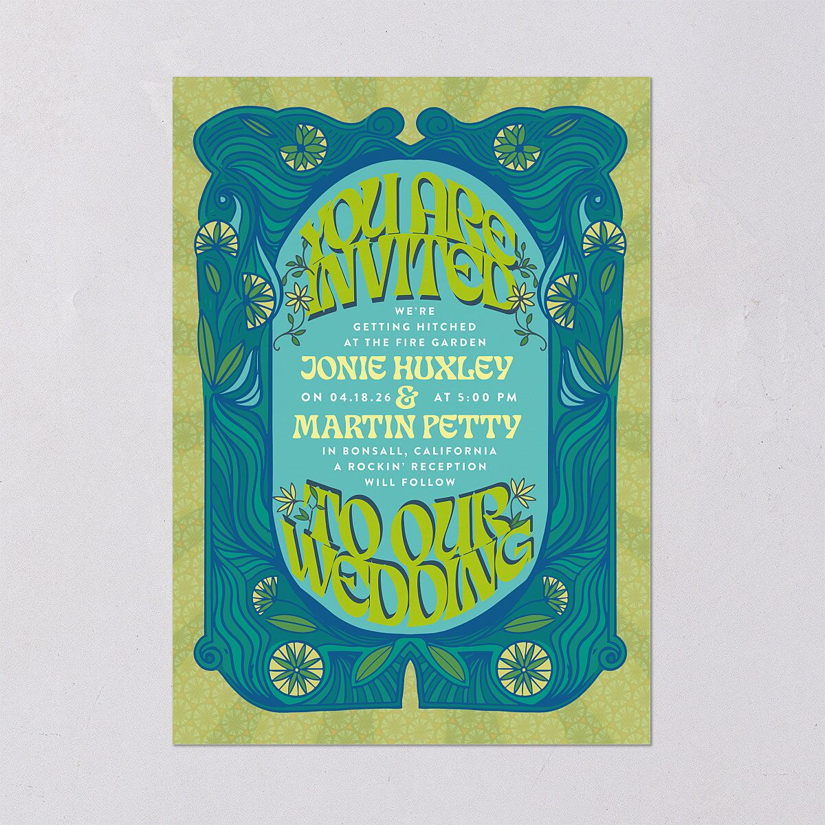Wedstock Wedding Invitations Sky Signature Blank No Standard