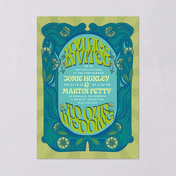 Wedstock Wedding Invitations Sky Signature Blank No Standard