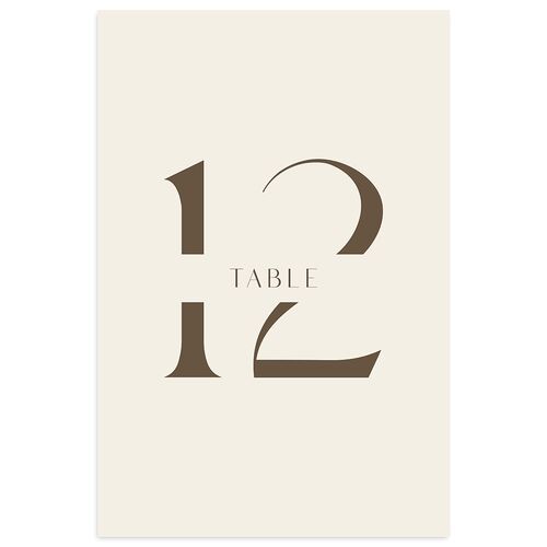 Simple Modern Monogram Table Numbers Falcon Signature