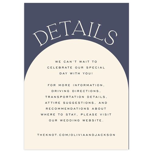 Love Is Patient Wedding Enclosure Cards Midnight Navy Signature Standard