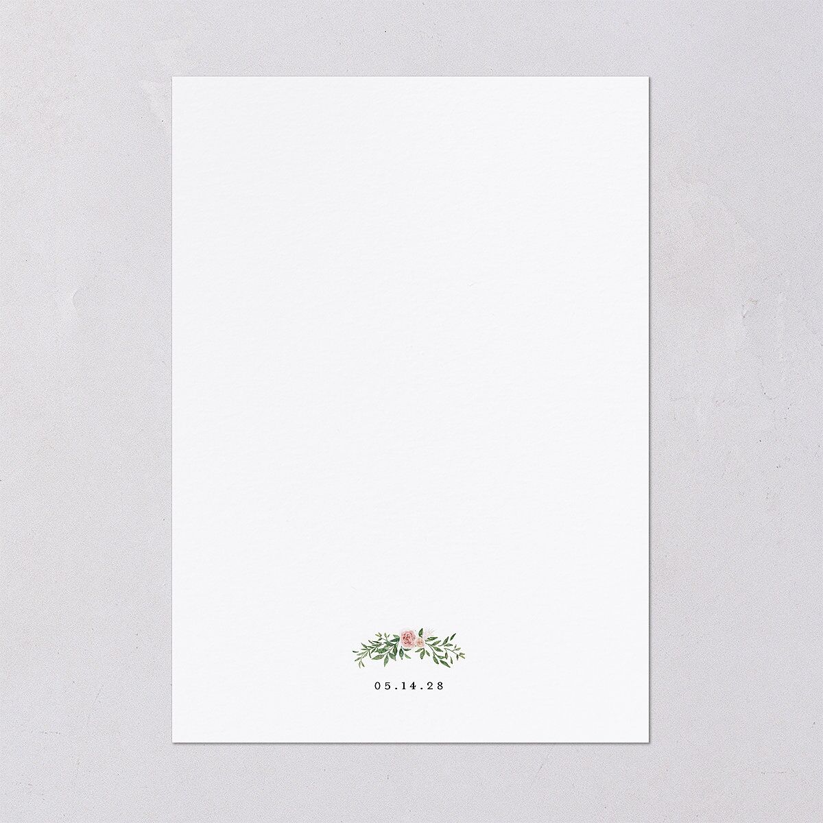 Floral Arc Bridal Shower Invitations Shell Pink Signature Blank Standard