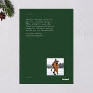Minimal Holiday Gallery Holiday Cards Hunter Green Signature Blank Standard Portrait