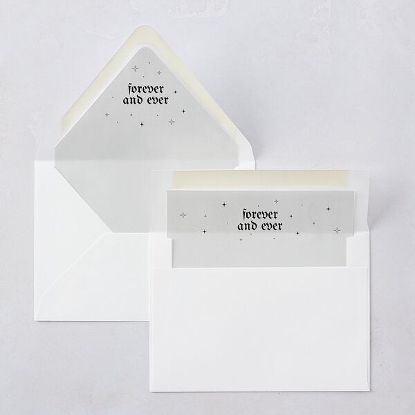 Moody Gothic Rose Euro Envelope Liners Midnight Luxe