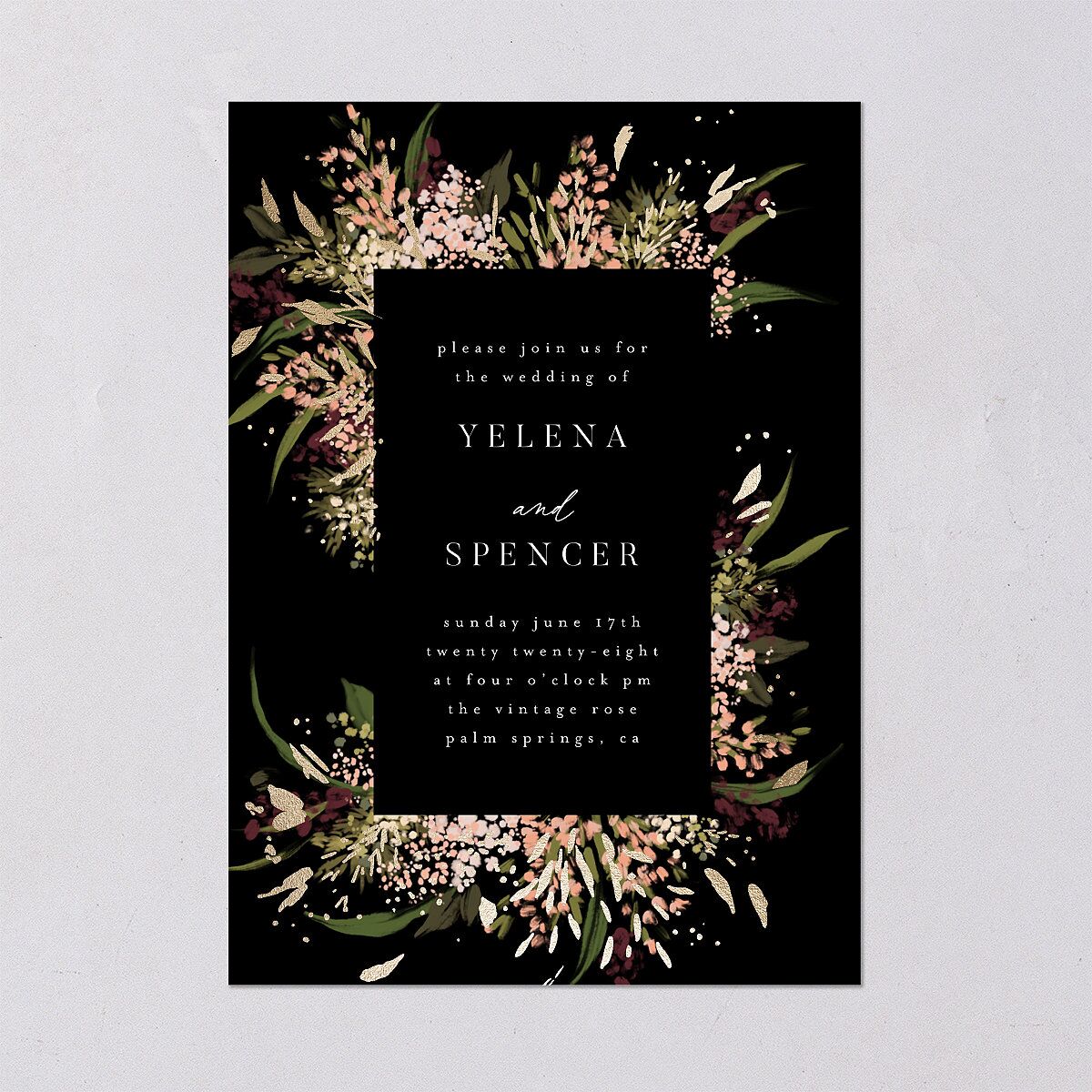 Moody Romance Wedding Invitations — view 2