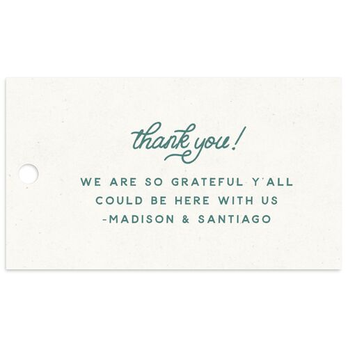 Hitched in Texas Favor Gift Tags Sky Signature
