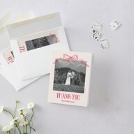 Tied With A Bow Gift Gallery Thank You Cards Scarlet