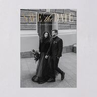 Polished Photo Foil Save the Date Cards Pure White Gold Signature smooth Blank Standard No