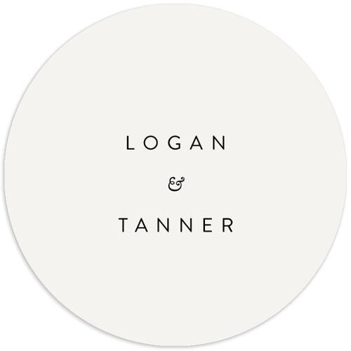 Romantic Minimal Wedding Stickers Snow