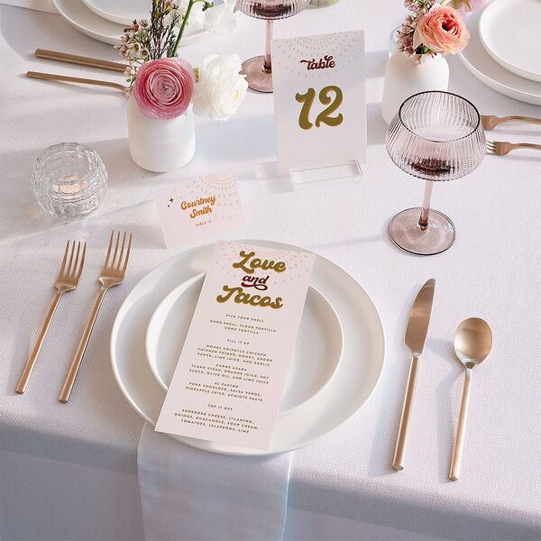 Disco Love Place Cards Umber Signature