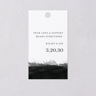 Painted Minimal Favor Gift Tags Midnight Signature