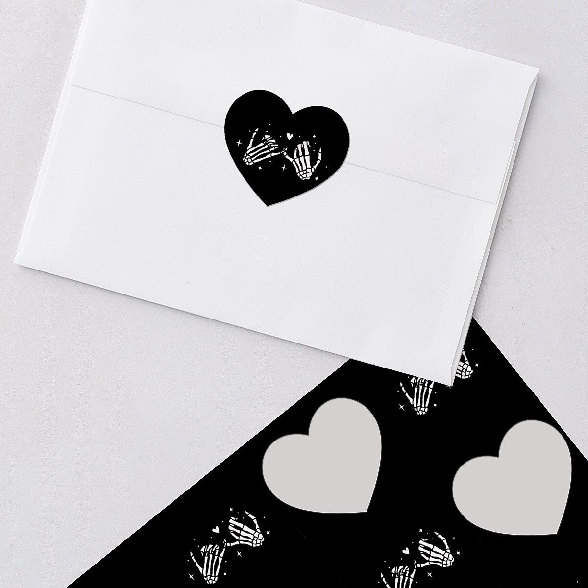 Til Death Do We Disco Wedding Stickers Licorice Heart