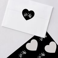 Til Death Do We Disco Wedding Stickers Licorice Heart