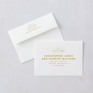 Cinematic Save the Date Cards Ultramarine Signature smooth Blank No