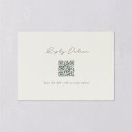 Rustic Botanical Frame Wedding Response Cards Moss Signature Standard