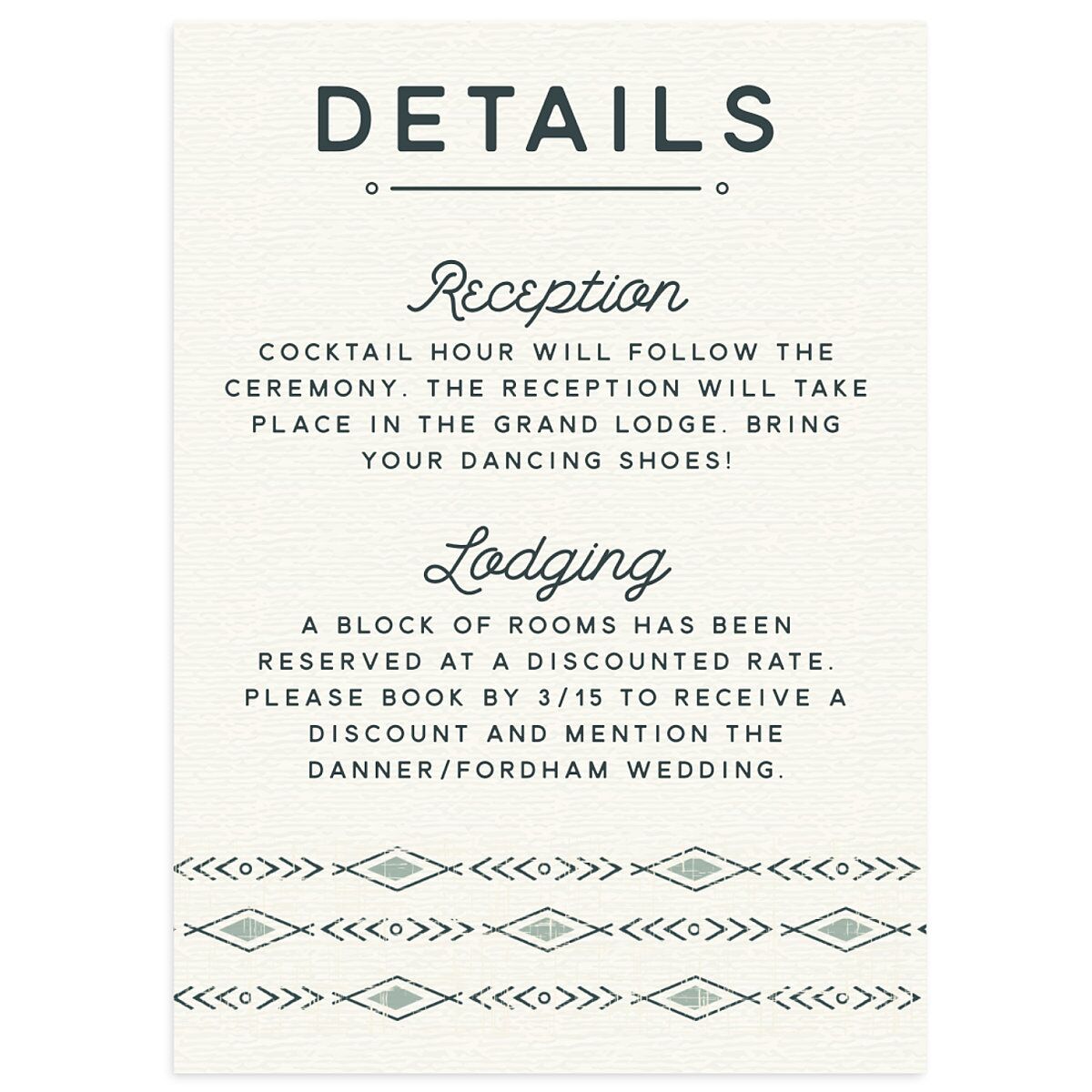 Vintage Mountain Wedding Enclosure Cards