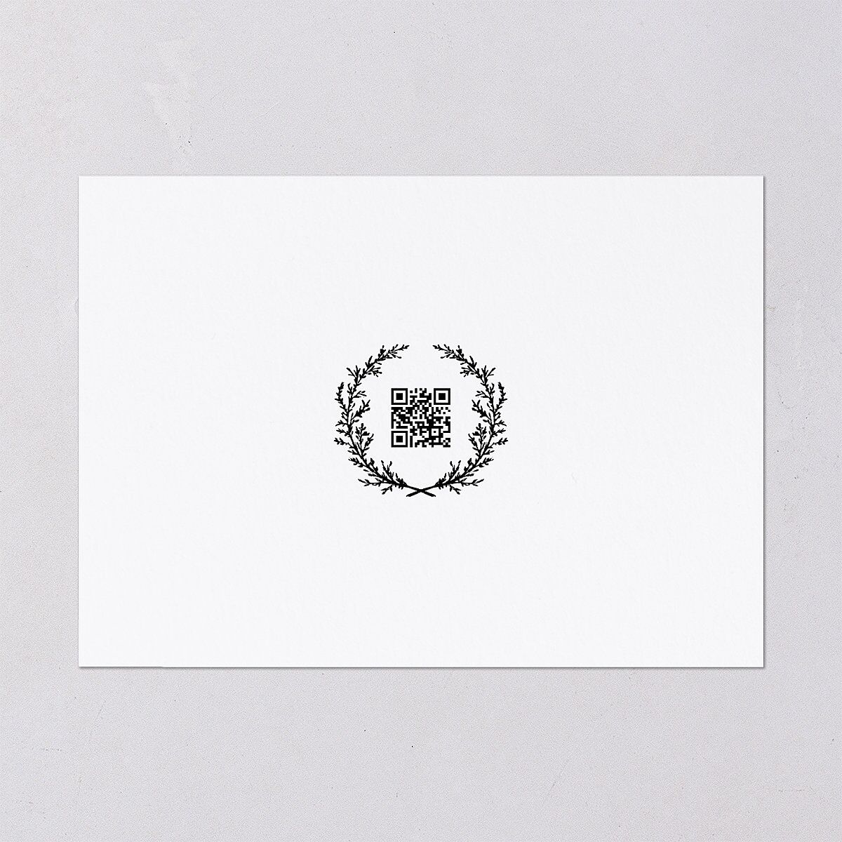 Gilded Wreath Rehearsal Dinner Invitations Pure White Signature Blank Standard