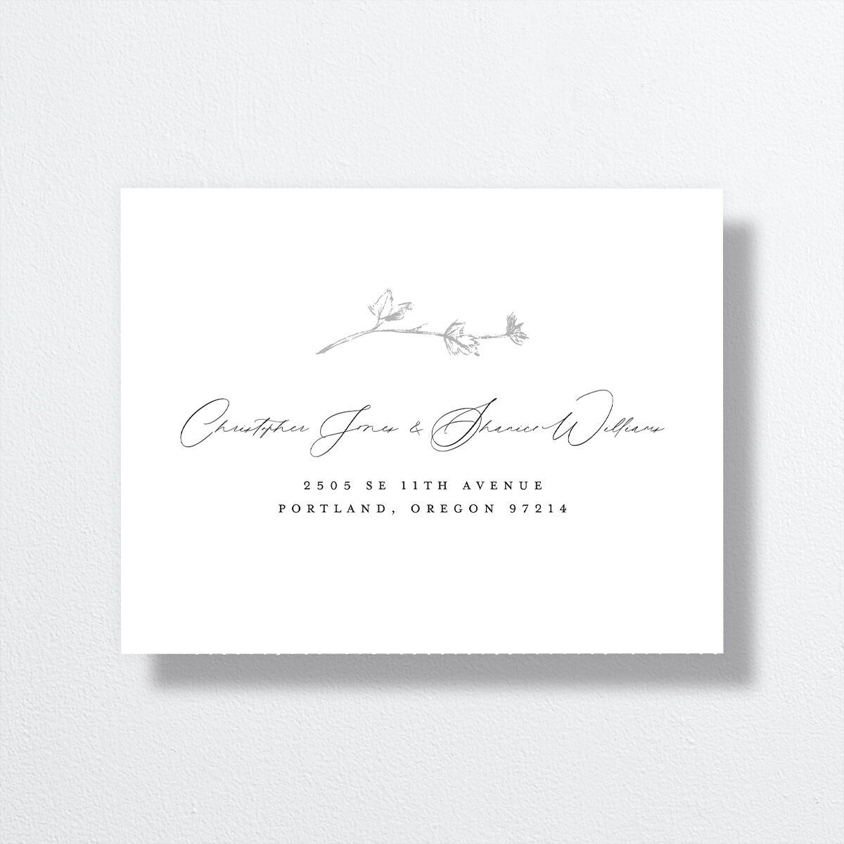 Shining Leaves All-in-One Wedding Invitations — view 5