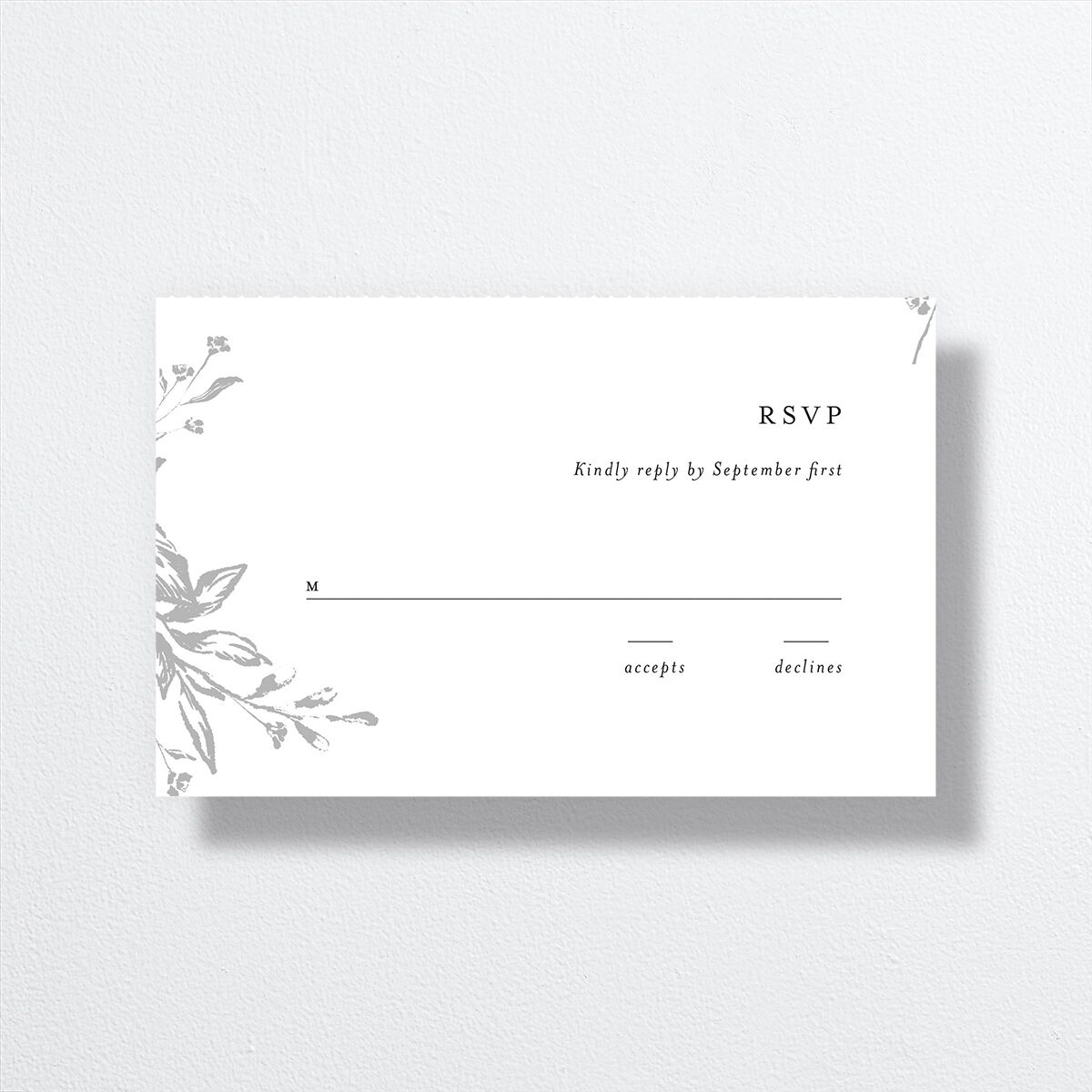 Shining Leaves All-in-One Wedding Invitations — view 4