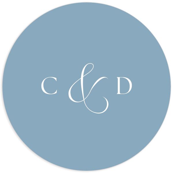 Vintage Bow Wedding Stickers