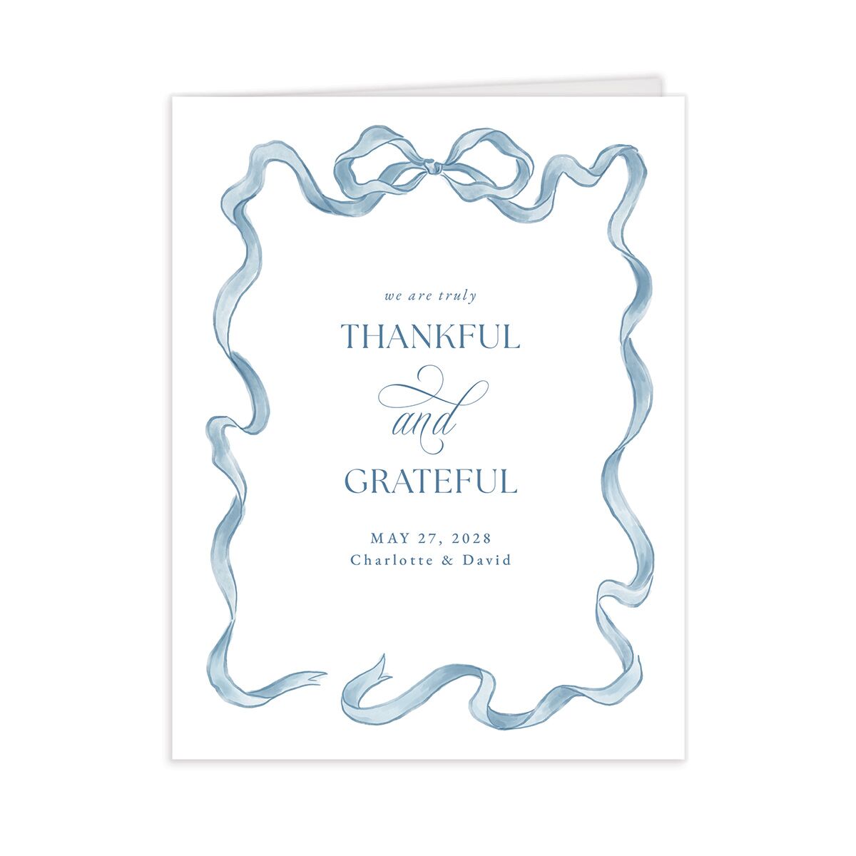 Vintage Bow Thank You Cards