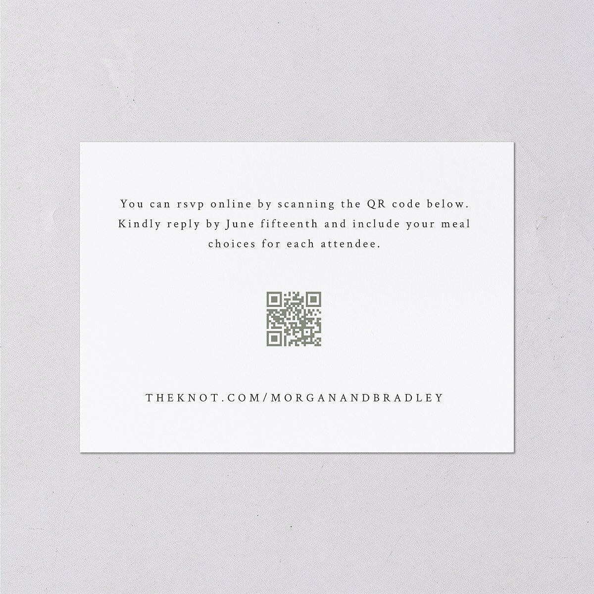 Botanical Accent Foil Wedding Response Cards Hunter Green Gold Signature Standard