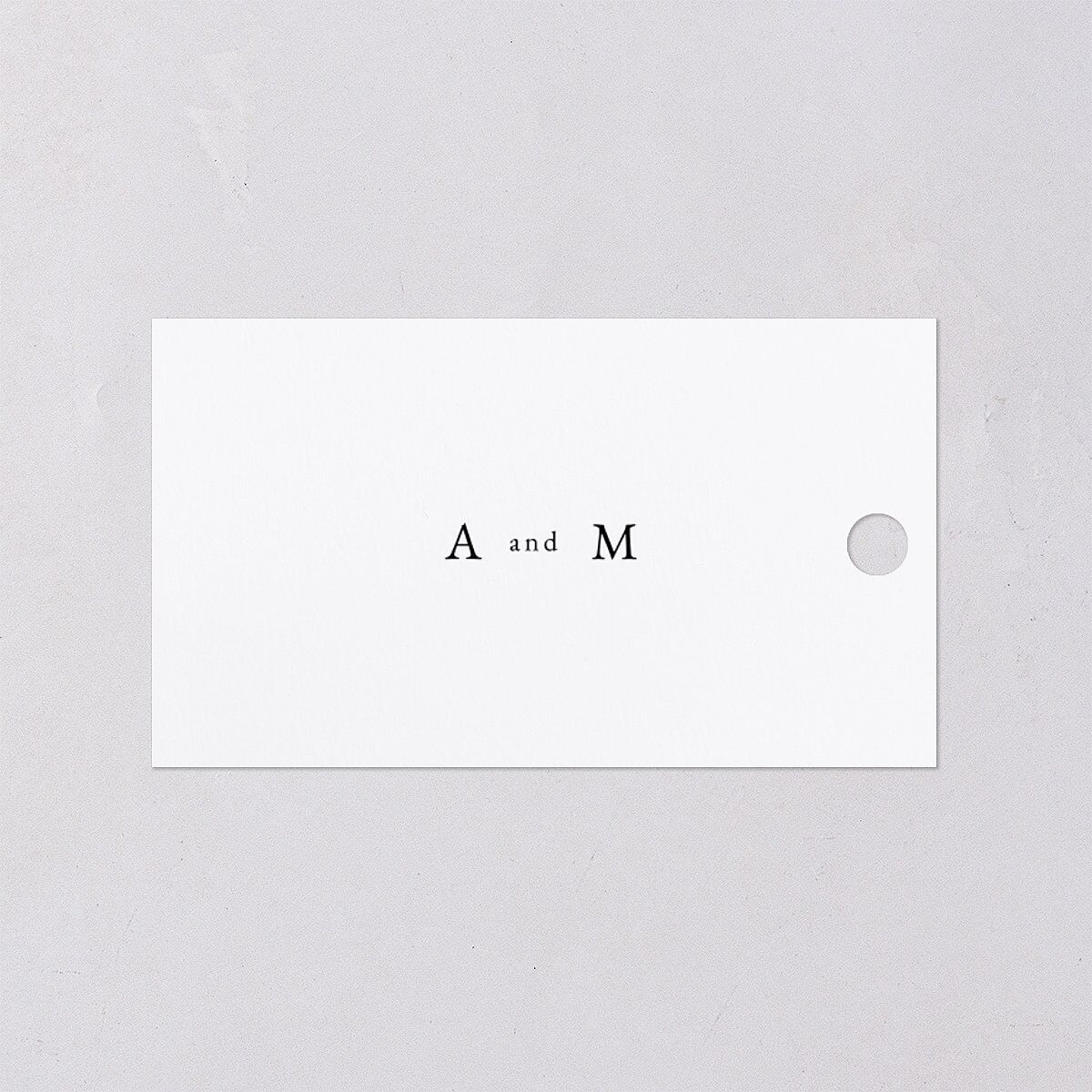 Elegant Ivy Favor Gift Tags Pure White Signature