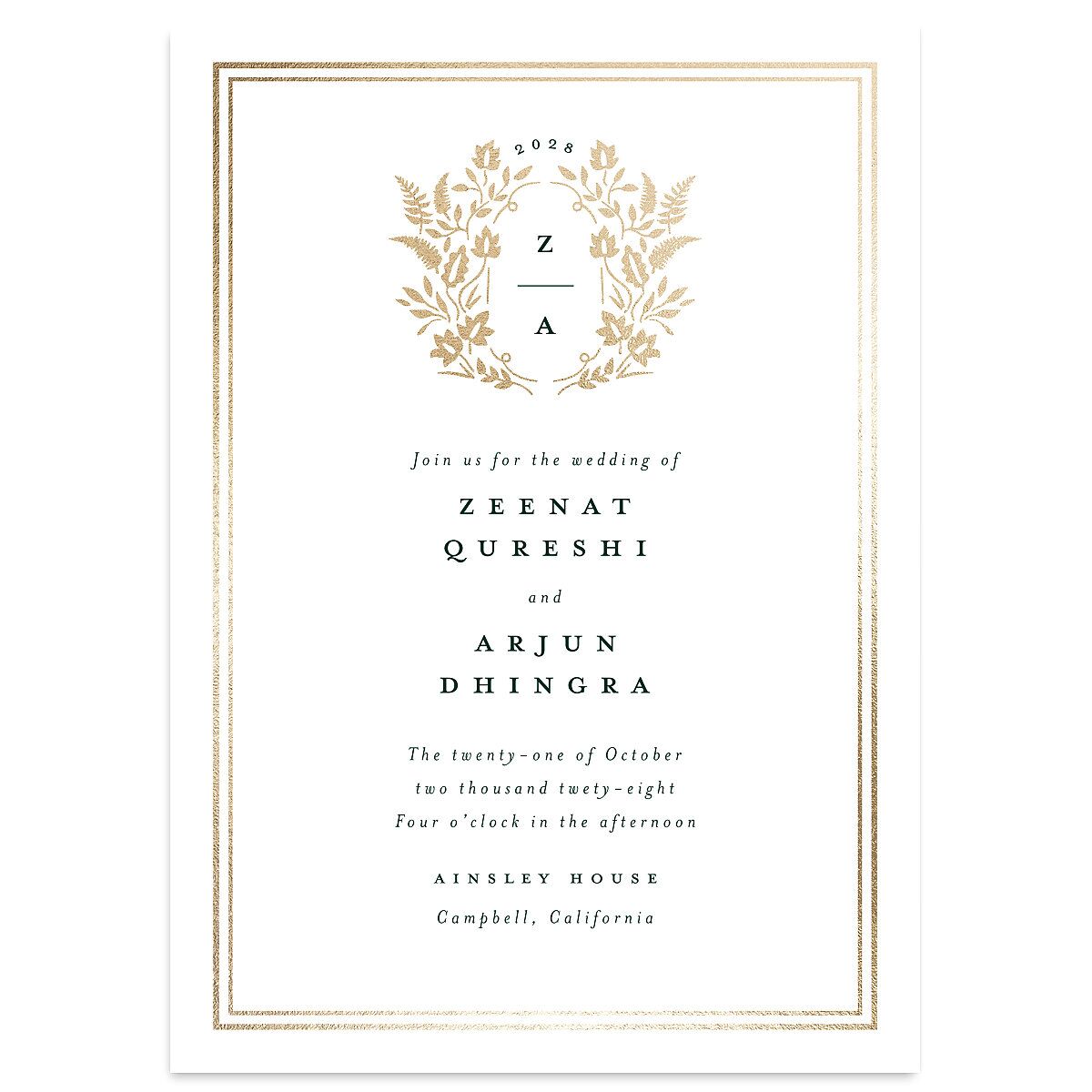 Rustic Kingdom Wedding Invitations
