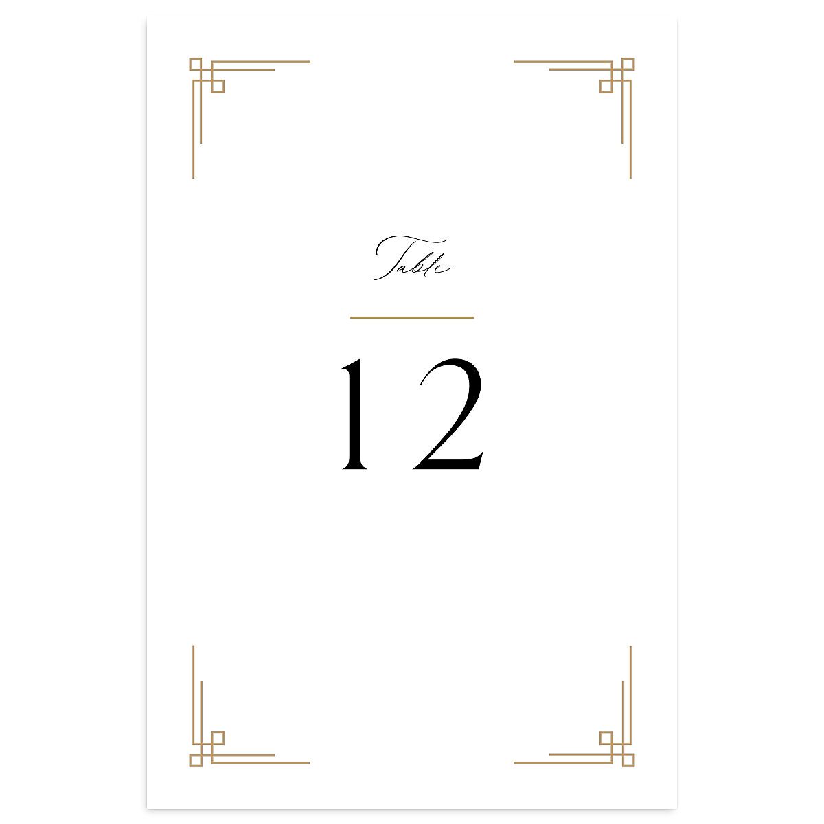 Church Cross Table Numbers