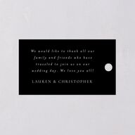 Timeless Frame Favor Gift Tags Gold Pure White Signature
