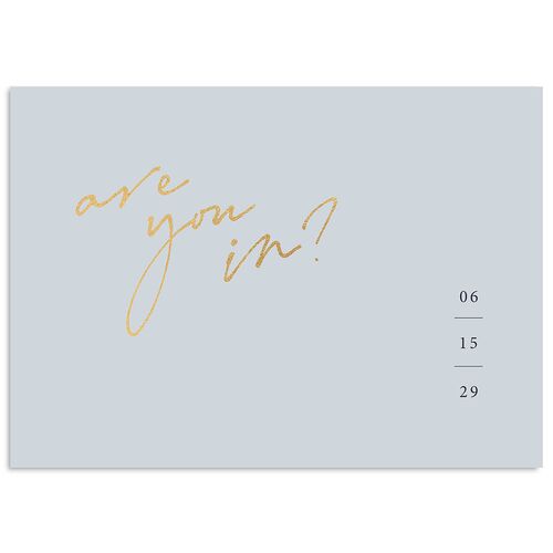 Just Love Wedding Response Cards Gold Ocean Signature Standard