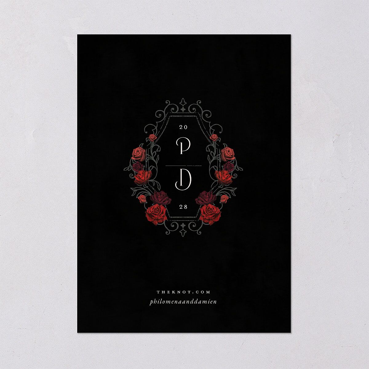 Gothic Gate Foil Wedding Invitations — view 3