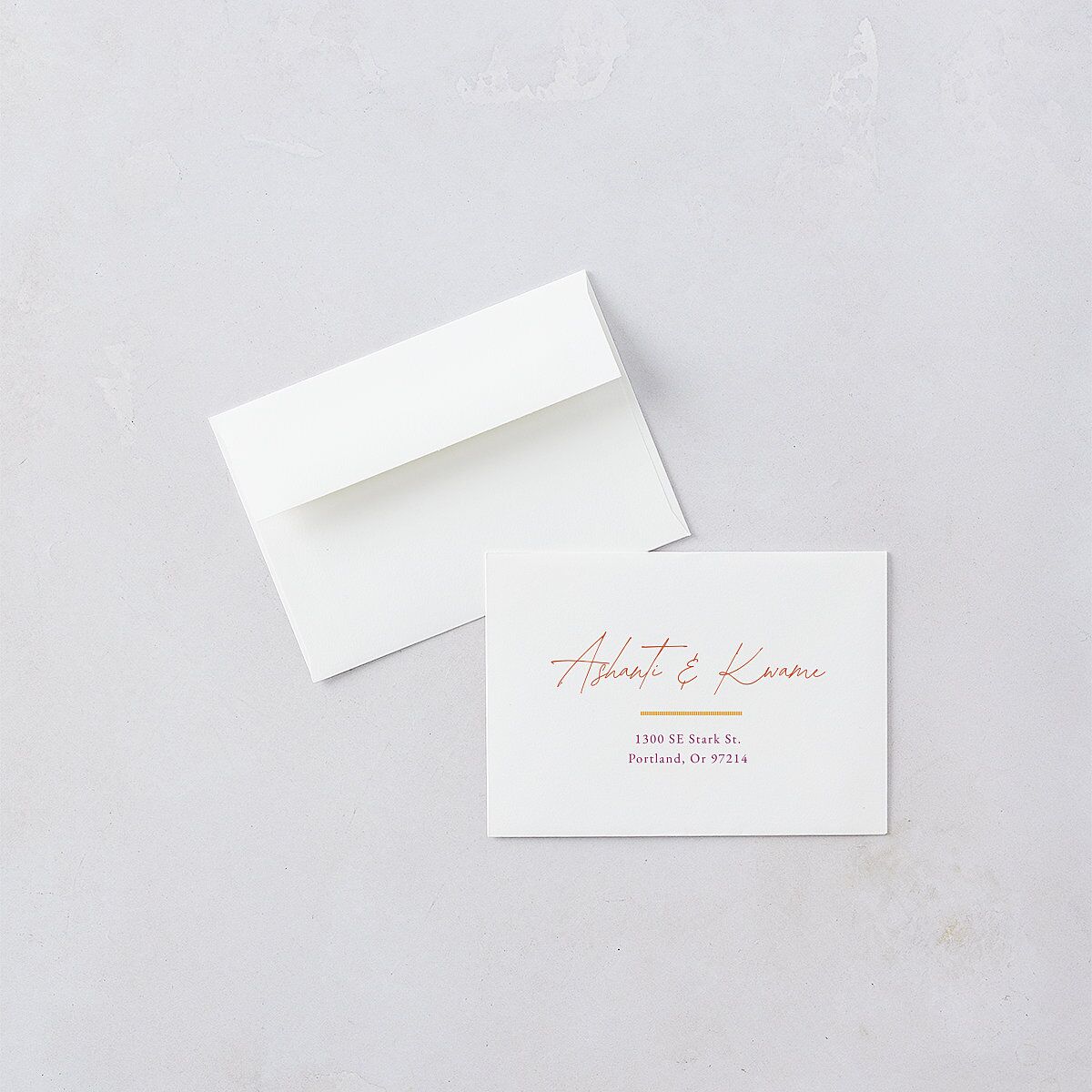 Ankara Print Wedding Response Cards Gold Marigold Signature Standard