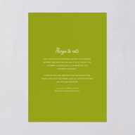 Eclectic Painted Stripes Wedding Invitations Pear Signature Blank No Standard