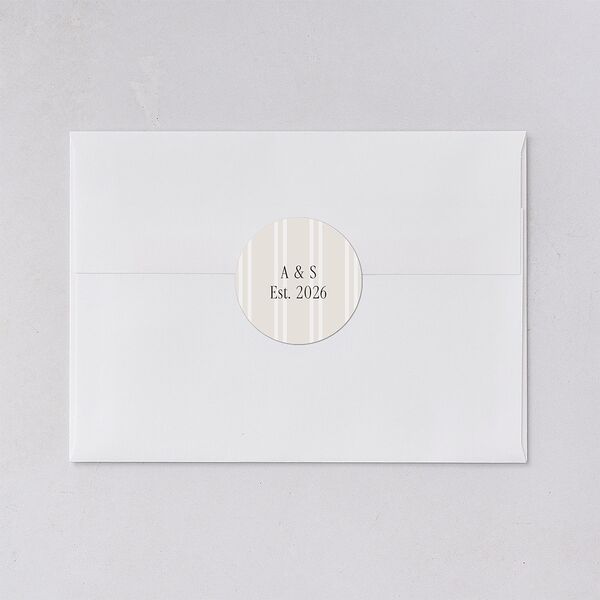 Timeless Happy Holiday Photo Holiday Stickers Pure White Circle