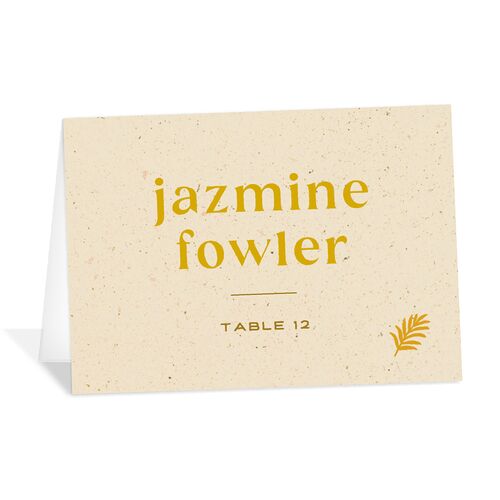 Beach Party Place Cards Sand Signature
