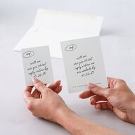 Sunny Day Modern Script QR Code RSVP Cards Pure White Signature Standard