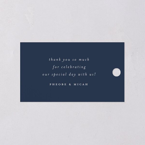 Tropical Frame Favor Gift Tags Moody Blue Signature