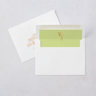Hollywood Type Save the Date Cards Avocado Signature smooth Blank No Standard