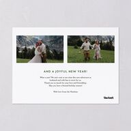Blessed Season Holiday Cards Hunter Green Signature Blank