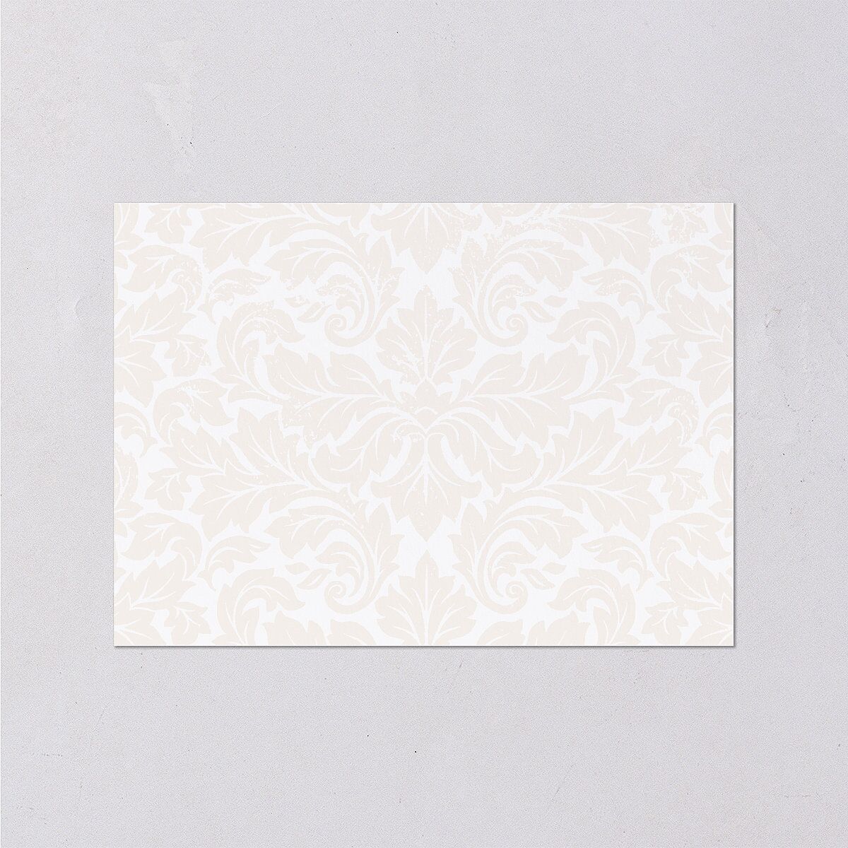 Elegant Damask Wedding Response Cards Gold Pure White Signature Standard