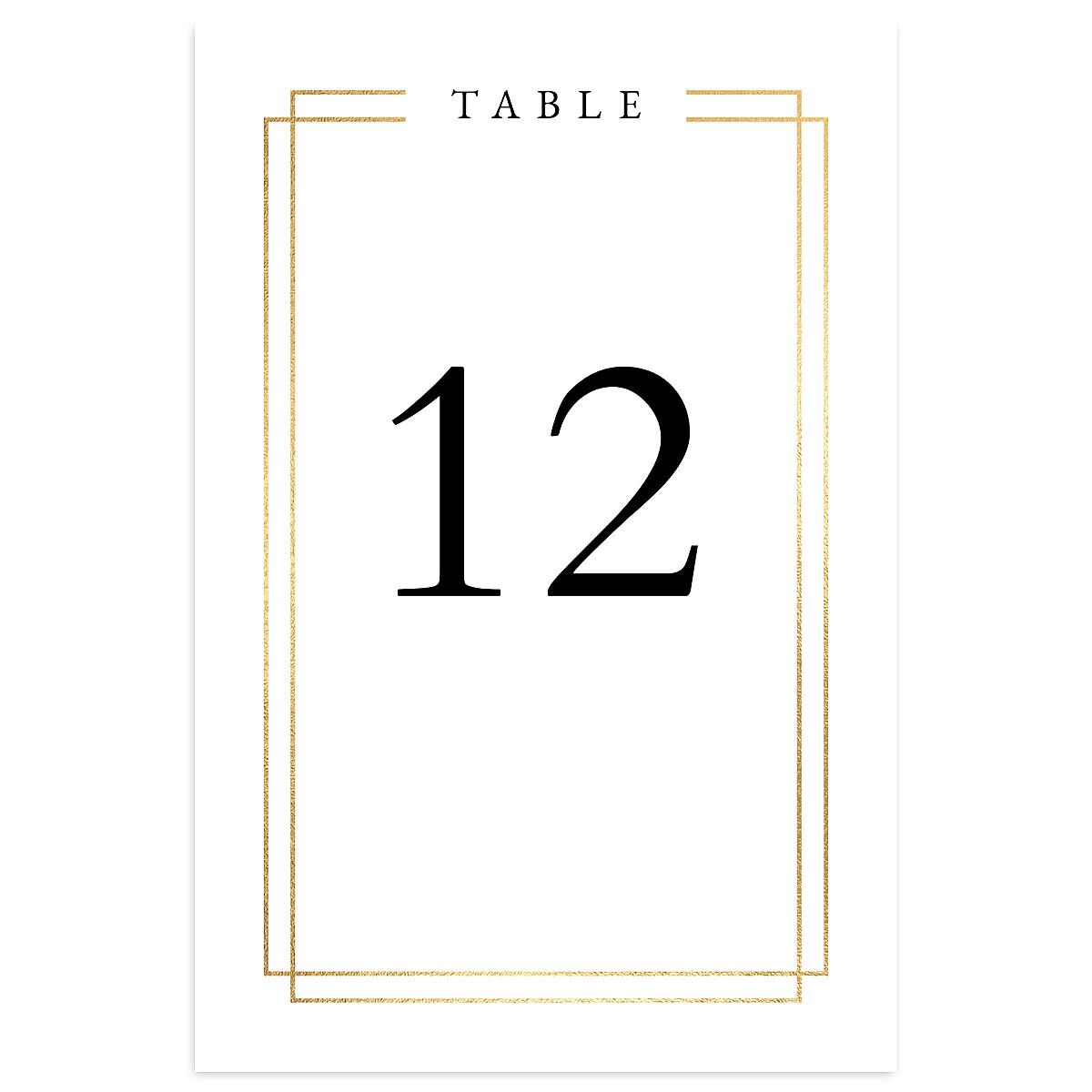 Double Frame Table Numbers