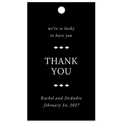 Las Vegas Playing Card Favor Gift Tags Licorice Signature