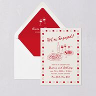That’s Amore Engagement Party Euro Envelope Liners Ruby Luxe